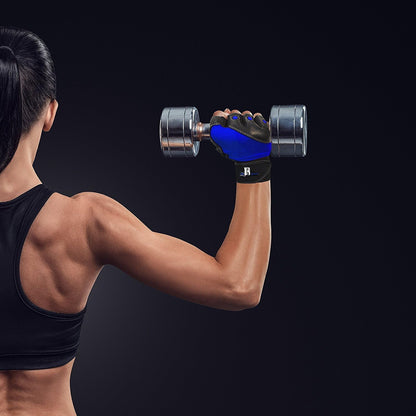 Premium Leather Weight Lifting Gloves with Wrist Support for Supreme Protection Wrist Wrap Gloves with Palm Padded and Thumb Protected Workout Gloves for Weightlifting, Pullups & Deadlift